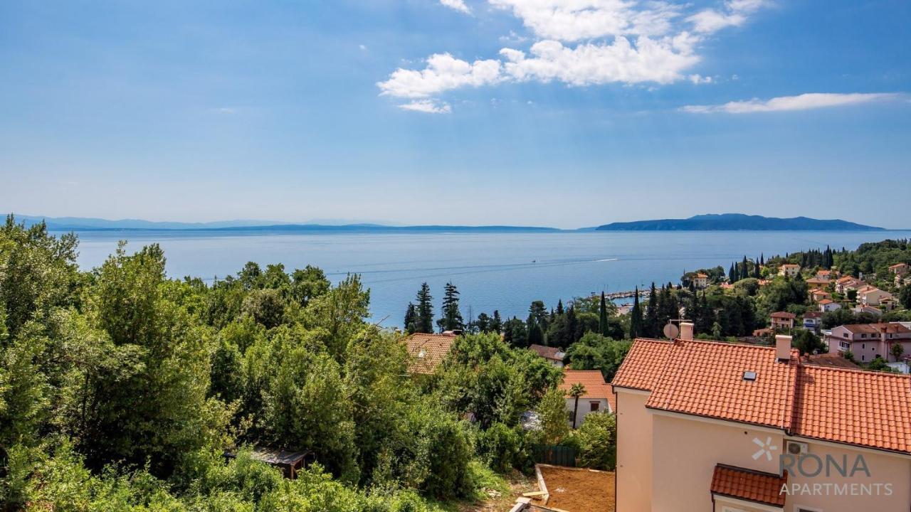Rona Spacious Apartment With A Panoramic View Ičići Dış mekan fotoğraf