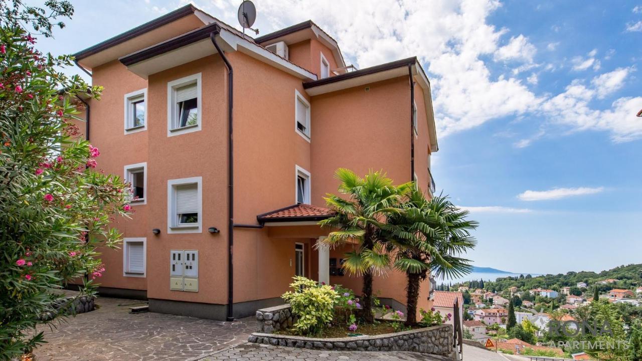 Rona Spacious Apartment With A Panoramic View Ičići Dış mekan fotoğraf