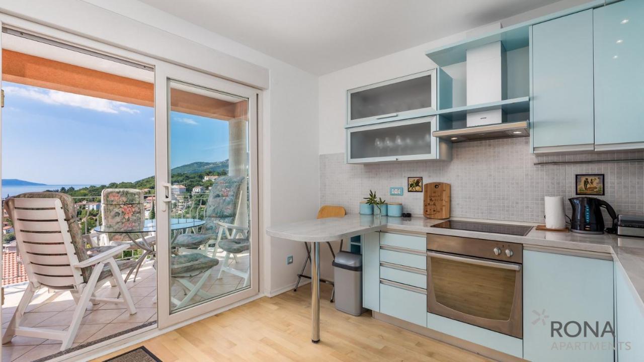Rona Spacious Apartment With A Panoramic View Ičići Dış mekan fotoğraf
