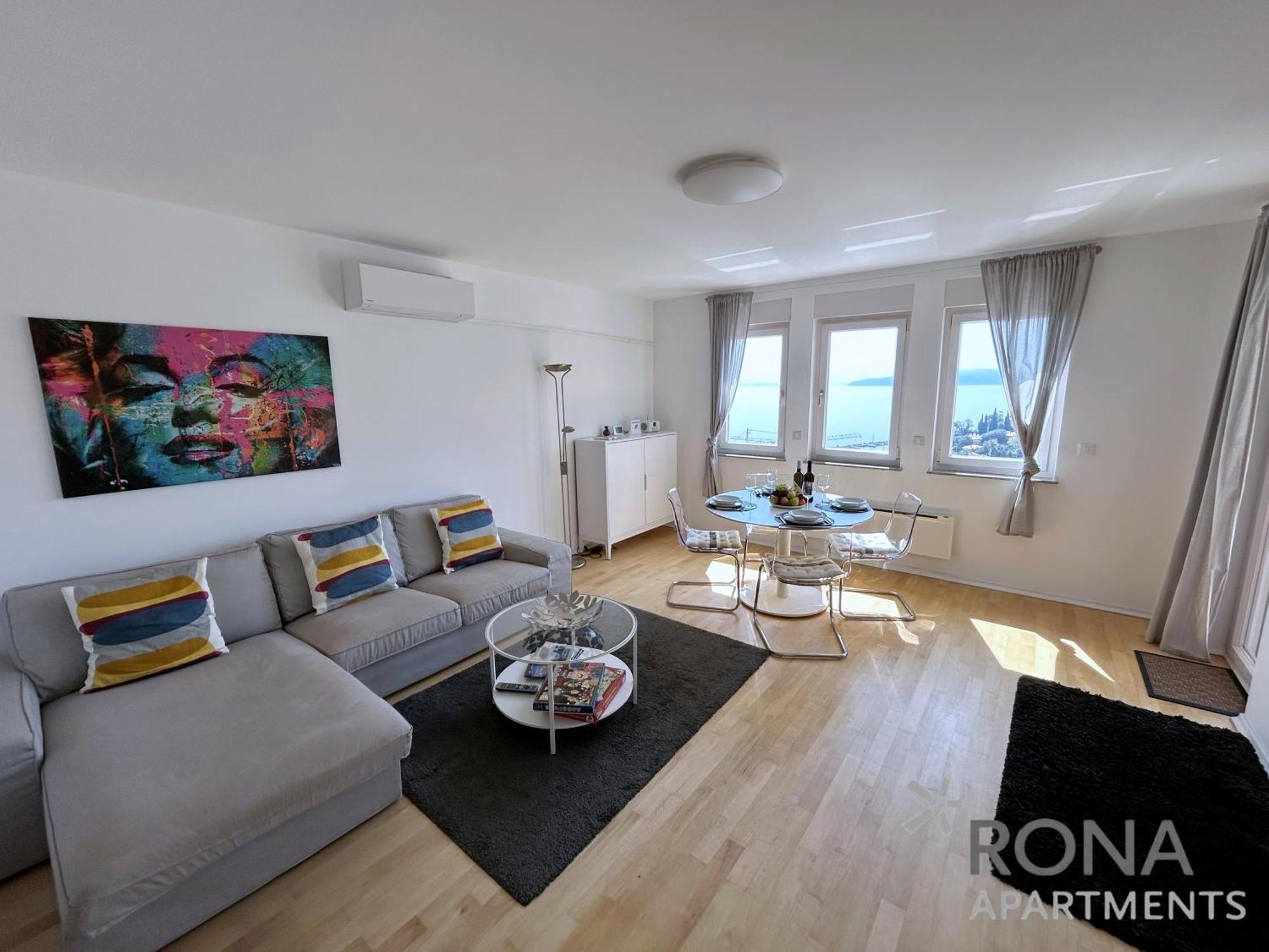 Rona Spacious Apartment With A Panoramic View Ičići Dış mekan fotoğraf